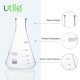 thumbnail image 3 of Set de termos Erlenmeyer de cristal Utile, 300 ml (6 unidades), con graduación, 3 of 7