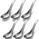 thumbnail image 1 of Xiao Hua Cuchara de Acero Inoxidable Juego de 6 Piezas Cuchara China Pulido Espejo Cuchara Asiática Adecuada para Caldo Postre cereal miso Tailandés Fideos Lamian, 1 of 4