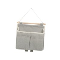Magideal - Bolsa De Almacenamiento Con Estilo, Organizador De 3 Bolsillos, Armario Multifunción, Soporte De Pared Colgante Portátil Para Guardarropa, Artículos , Gris
