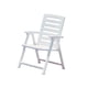 thumbnail image 1 of Silla Plegable Sanmarino Con Brazos Blanca, 1 of 4