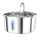 thumbnail image 1 of Fuente de agua para gatos PEKTACO, 3.2 L, acero inoxidable, 108 oz, 1 of 8