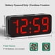 thumbnail image 3 of Despertador digital Peakeep, pequeño, funciona con pilas para dormitorio, 3 of 7