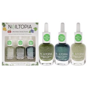 Nailtopia - Kit Be-Leaf In Yourself De Para Mujeres: 3 Piezas De 0,41 Oz Ride Or Die, 0,41 Oz Loverboy, 0,41 Oz Pickle My Fancy