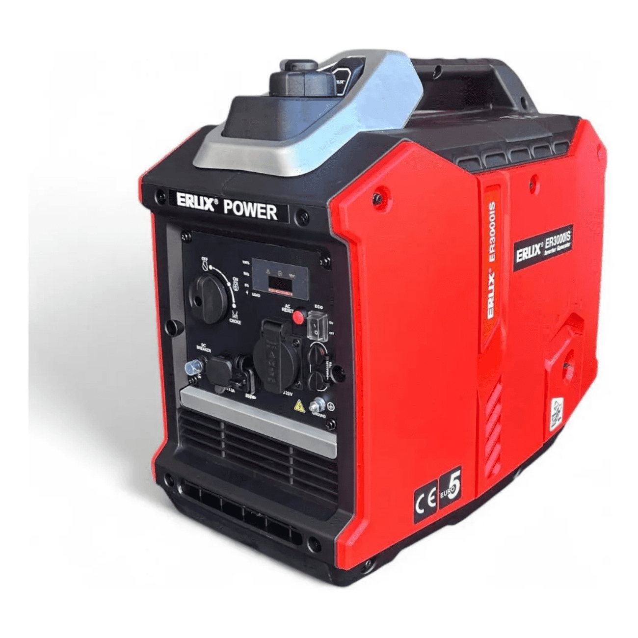 Generador Inverter De 3000w Md - Erux Er3000is /rojo/ Profesional