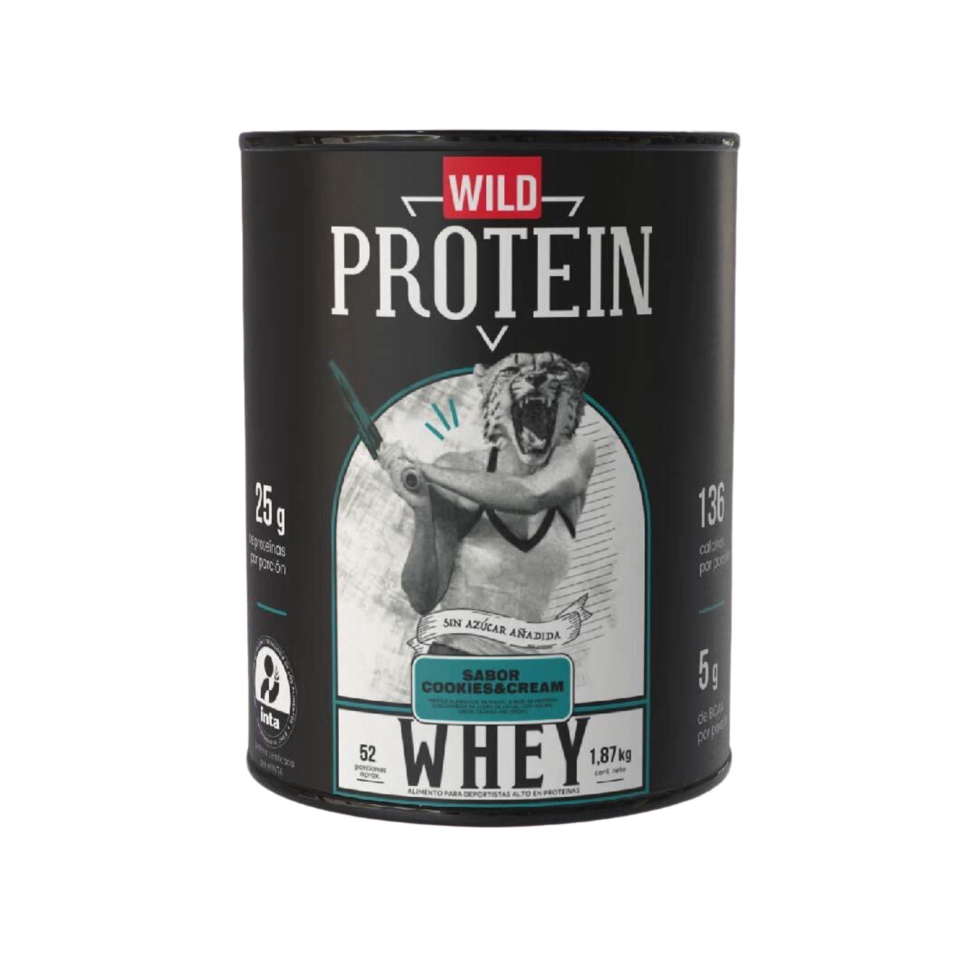 Suplemento De Proteína Whey Cookies & Cream Tarro 653 g Wild protein pro