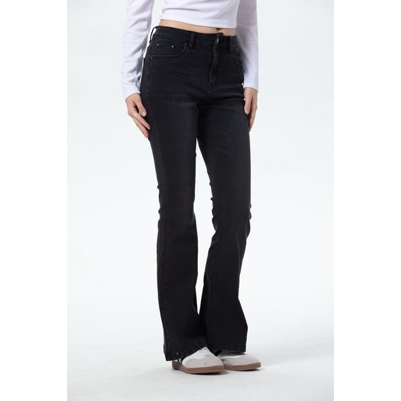 Jeans Mujer Vale Flare Negro