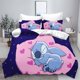 thumbnail image 1 of Stitch Bedding Set Queen Quilt Cover Cute Printed Cartoon Children's Adults Polyester Reactive Printing Twill, 1 of 4