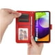 thumbnail image 2 of Funda tipo cartera FOXDOCK para Samsung Galaxy A52 , diseño girasol en relieve, cuero PU, cierre magnético, soporte y tarjetero, 2 of 5