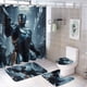 thumbnail image 1 of Robocop theme 4 piece Shower Curtain Set With Rugs Waterproof Bathroom Decor Set Includes Bath Mat U shaped Rug Toilet Lid Cover And Curtain With Hooks, 1 of 6