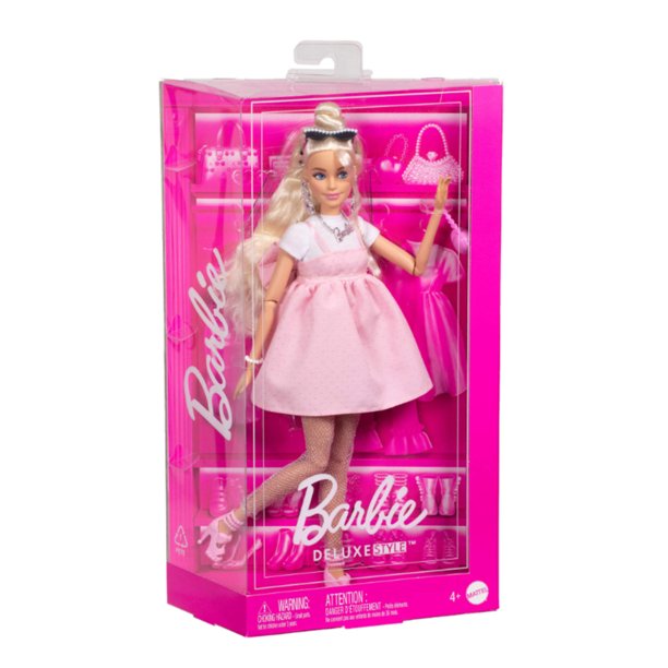 Barbie Muñeca Deluxe Vestido Rosa