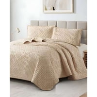 Meipulis - Cobertor Colcha Quilt Tufting De Lujo Suave 2 Plazas