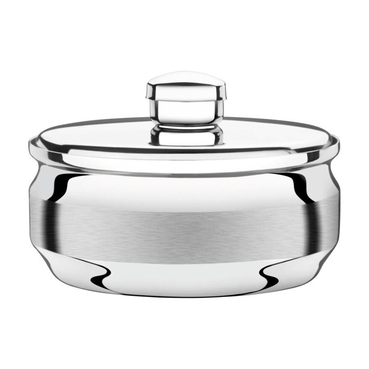 Mantequillera Tramontina Redonda De Acero Inoxidable Con Tapa