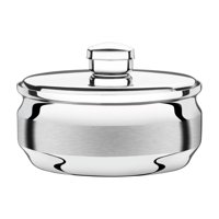 Mantequillera Tramontina Redonda De Acero Inoxidable Con Tapa