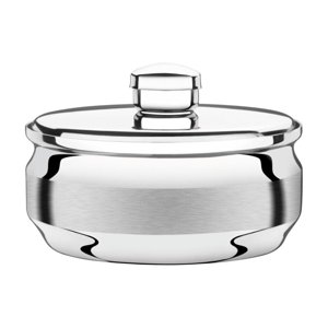 Mantequillera Tramontina Redonda De Acero Inoxidable Con Tapa