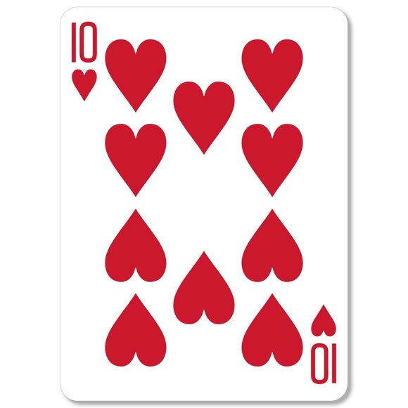 Baraja US Playing Card Company 10 corazones