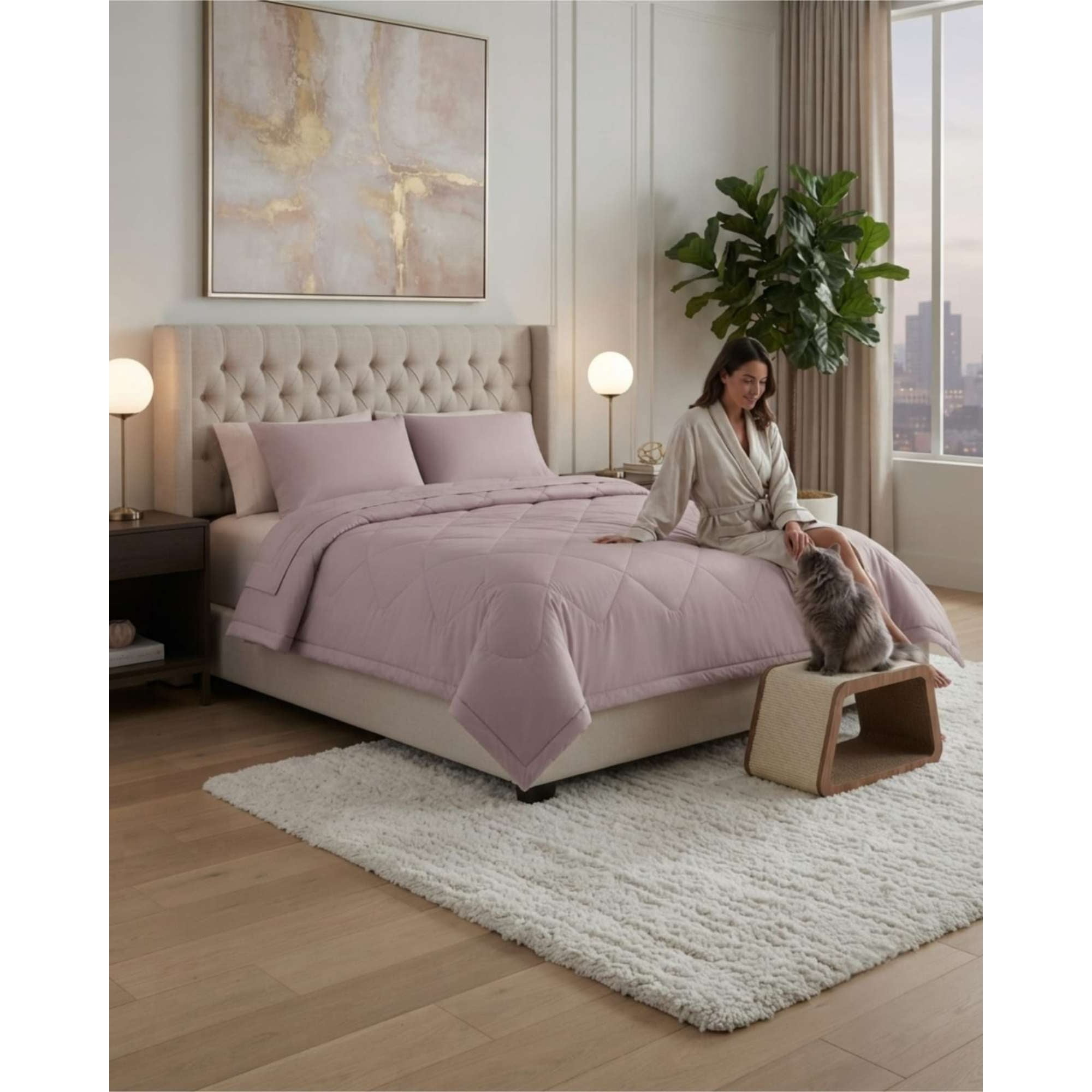 Choicexpress - Plumon Elegante Para Verano King Mas Almohada