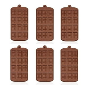 Genérico - 6 Moldes De Chocolate Molde Barra Chocolate Silicona Barrita