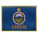 thumbnail image 1 of Parche bordado Cypress Collectibles – Bandera del Estado de Kansas (aplicable con plancha), 1 of 1