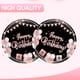 thumbnail image 4 of Platos de fiesta Cekivina Happy Birthday negro/oro rosa, 23 cm, 20 unidades, 4 of 6