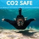 thumbnail image 4 of Máscara de snorkel Khroom de cara completa CO2‑Safe con vista panorámica de 180°, 4 of 7