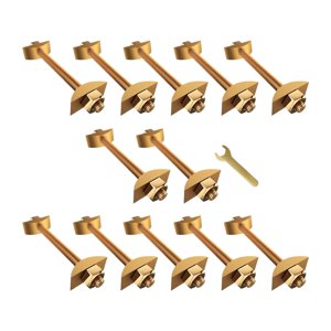 Bothyi - Conectores De Fijación Para Muebles M8X100 Mm, Fijaciones De Unión Para Mesas Y Muebles (12 Piezas)