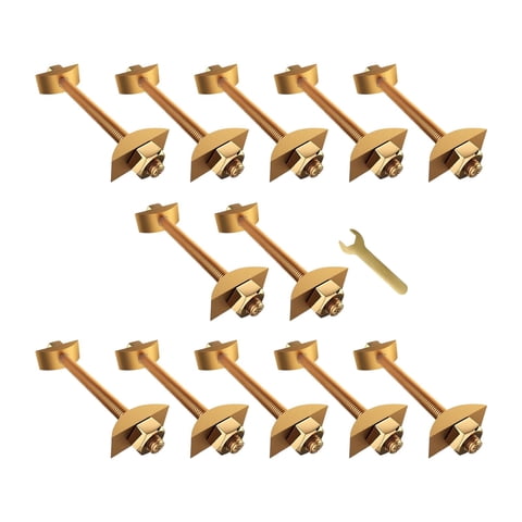 Bothyi - Conectores De Fijación Para Muebles M8X100 Mm, Fijaciones De Unión Para Mesas Y Muebles (12 Piezas)