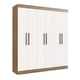 thumbnail image 1 of Clóset New Xangai 6 Puertas 2 Cajones Interiores Mdf Nuez - Beige, 1 of 7