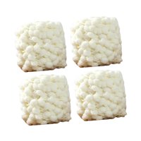 Bothyi - 4 Ovillos De Pompones De Ganchillo Cómodos Para Tejer Y Tejer, Para Hacer Bufandas Y Cojines, Color Blanco