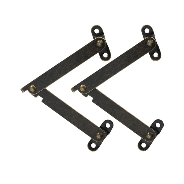 Bisagra de elevación de tapa, amortiguador, Material de hierro, puntal de elevación de armario para cajas de joyería, piezas de reparación versátiles, 145x31mm