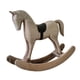 thumbnail image 2 of Estatua De Caballo Mecedor De Madera, Artesanías Para Chimenea, Gabinete, Mesa, Centro De Mesa, Gris, 2 of 5