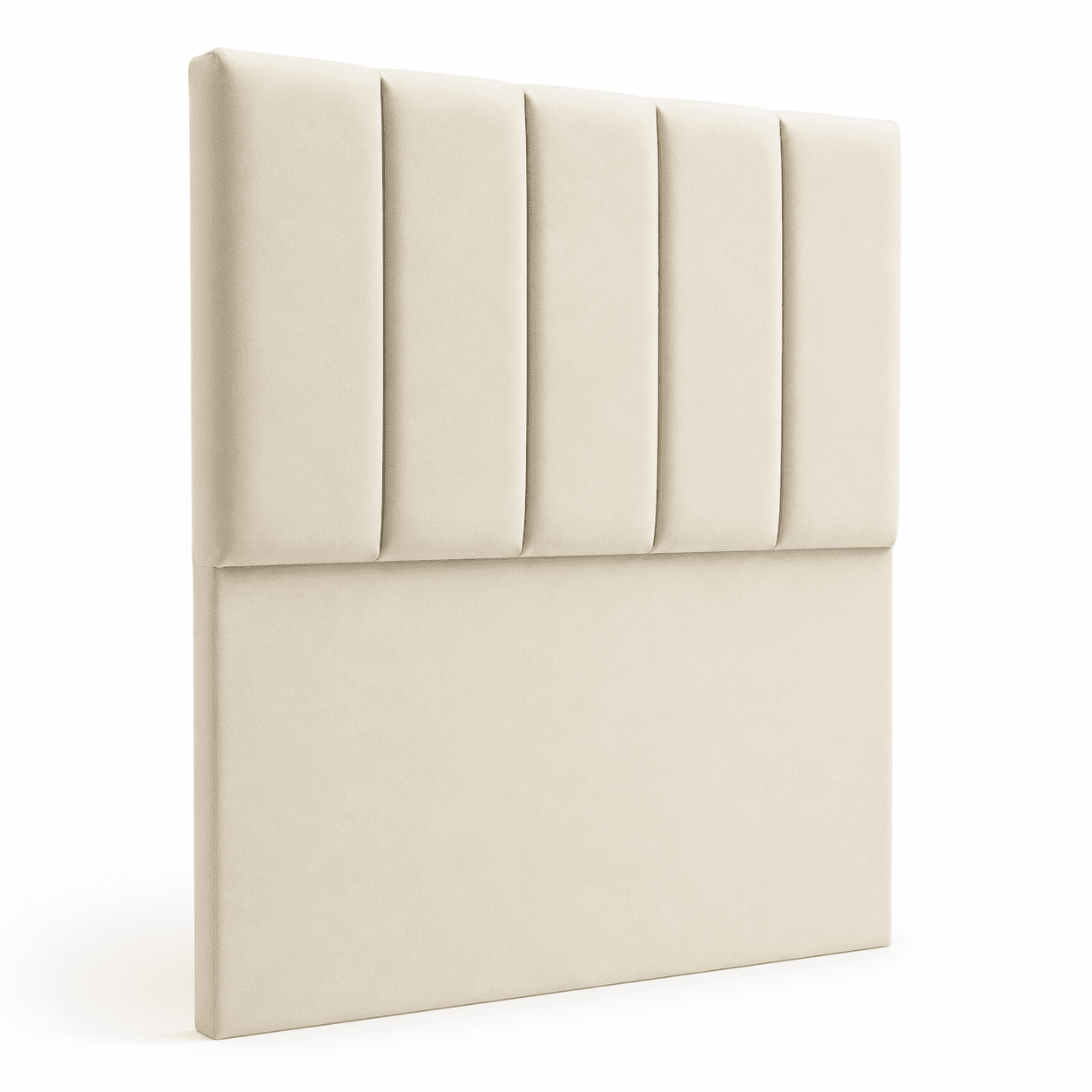 House Decor Fd - Respaldo De Cama 1.5 Plaza Tubular Felpa Crudo