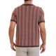thumbnail image 3 of INSPIRE CHIC Polo de Punto a Rayas para Hombre de Verano con Mangas Cortas y Botones Abajo Camisas Polo de Jacquard S Marrón Oscuro, 3 of 6