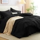 thumbnail image 2 of Juego de edredón CozyLux King Black de 7 piezas para cama en una bolsa, 2 of 3