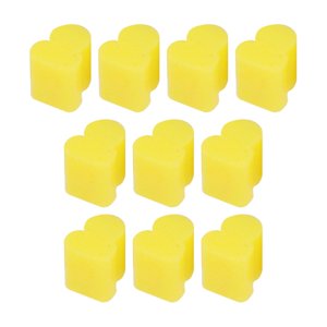 Magideal - Almohadillas De Silicona Para Trompa Alto, Válvulas Rotativas Resistentes Al Ruido, Accesorios De Herramientas De Práctica De Pistón Para Bombardino, 35 Mm Amarillo