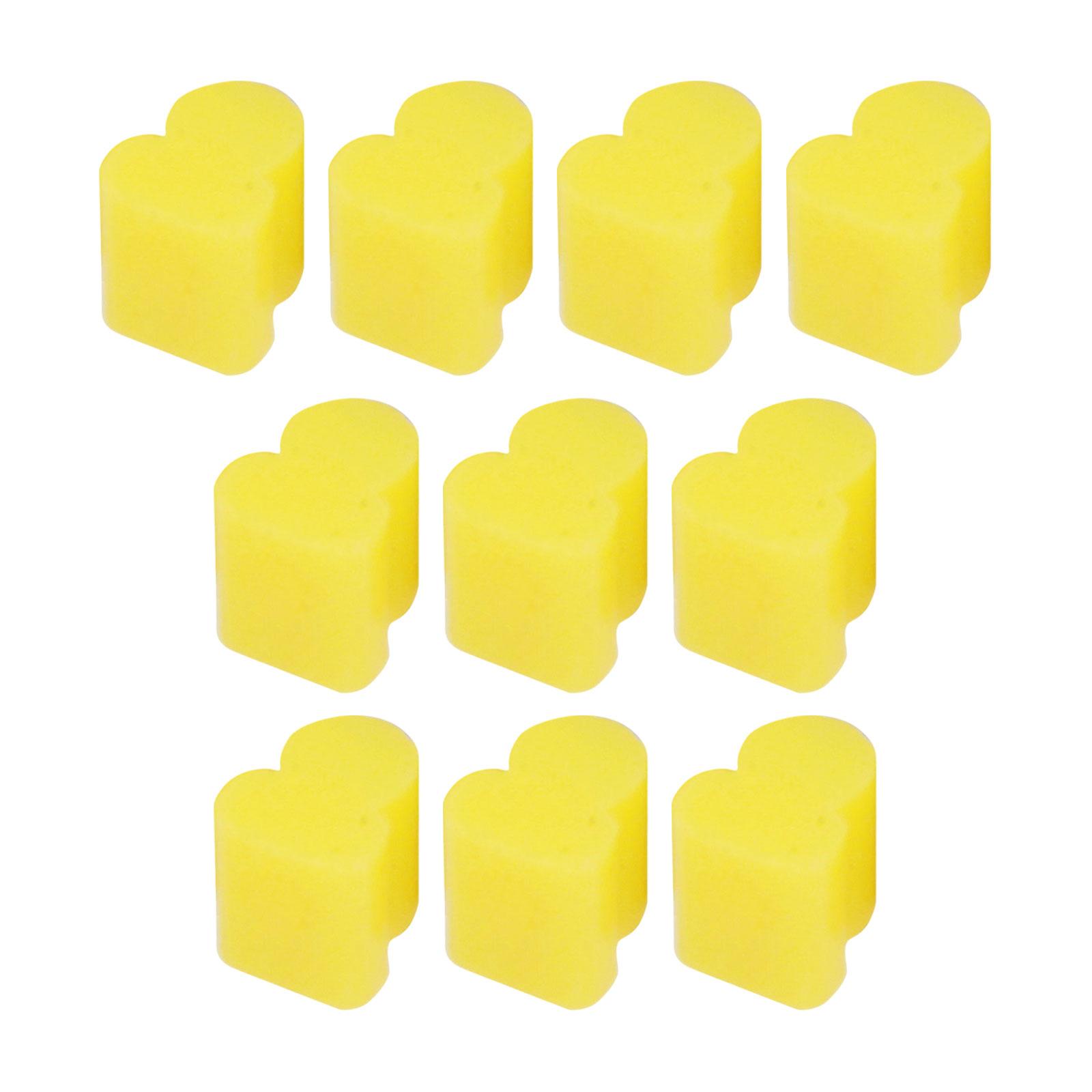 Magideal - Almohadillas De Silicona Para Trompa Alto, Válvulas Rotativas Resistentes Al Ruido, Accesorios De Herramientas De Práctica De Pistón Para Bombardino, 35 Mm Amarillo