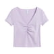 thumbnail image 1 of Crop Top Canalé Lila lila L, 1 of 2