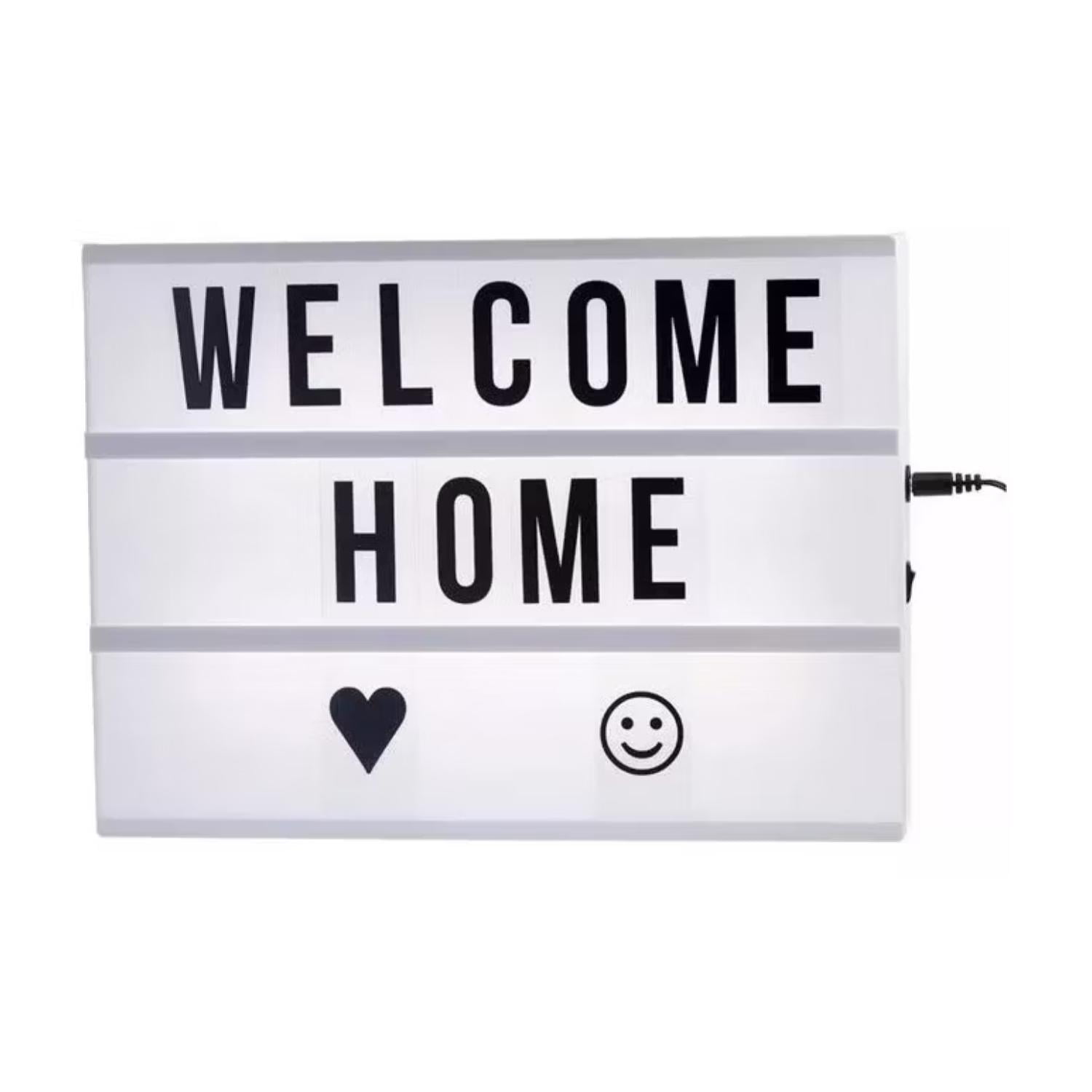 Genérico - Pizarra Luminosa Led Usb Living Habitacion Eventos 30x22x5cm