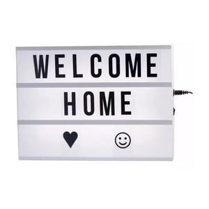 Genérico - Pizarra Luminosa Led Usb Living Habitacion Eventos 30X22X5Cm