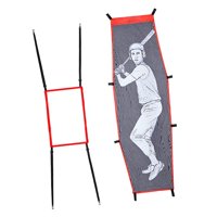 Magideal - Red De Práctica Para Entrenamiento De Lanzamiento De Béisbol, Maniquí De Bateo Ligero Y Fácil De Montar, Soporte Para Bateo De Sóftbol. Sin Estante