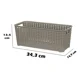 thumbnail image 4 of Canastilla Organizadora Multiusos 5.5 L Resina Plástica Taupe Reyplast Tavaura, 4 of 4