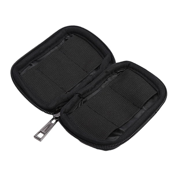 Bolsa de almacenamiento con soporte para unidad Flash USB, caja para unidad Flash USB viene con estuche organizador con cremallera para unidades de 6 ranuras pequeñas