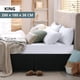 thumbnail image 2 of Faldón Cama King Negro Liso Elasticados Premium Casa Nerola, 2 of 8