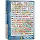 thumbnail image 1 of Puzzle EuroGraphics con banderas del mundo, 1000 piezas, 1 of 3