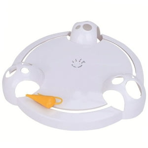 Genérico - Juguete Para Gatos De Interior Hide Juguete Automático Para Gatos Aburridos De Interior (Blanco)