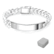 thumbnail image 1 of Pulsera piocha esclava grumet 10mm 20cm chapado plata 925, 1 of 3