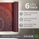 thumbnail image 2 of Tapete de yoga Gaiam Premium Print Extra grueso antideslizante de 6 mm metálico, 2 of 5