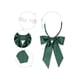 thumbnail image 3 of INSPIRE CHIC Lazo de Mujer Color Sólido Occidental Cinta Lazo Pre-Anudado Verde Oscuro, 3 of 6