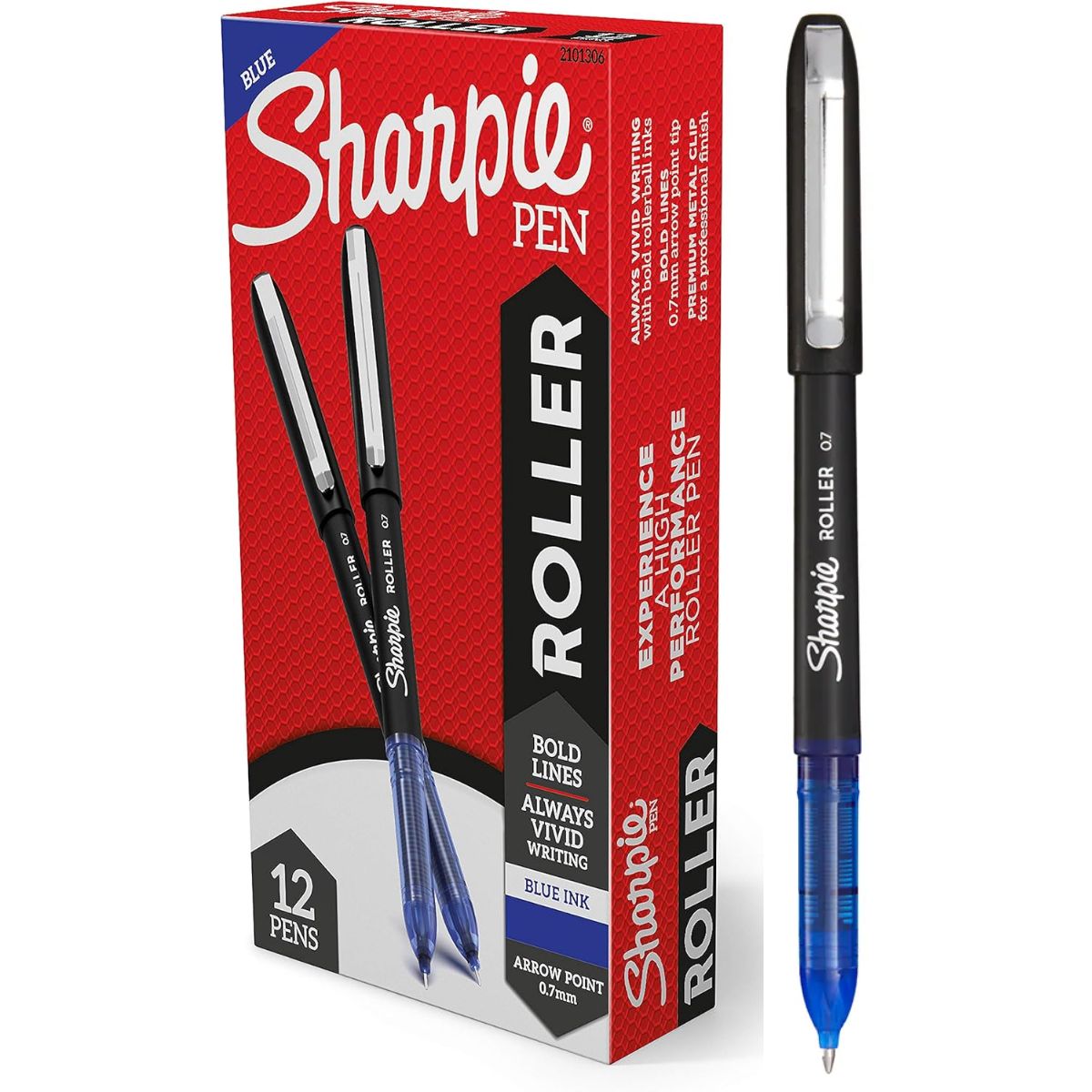 Roller Sharpie Punta Fina Azul X12