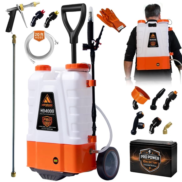 Pulverizador tipo mochila con pilas PetraTools HD4000 15L