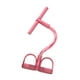 thumbnail image 2 of Banda elástica de resistencia para pedales, cuerda de tensión multifunción para yoga, banda elástica para ejercicios de abdominales, para cintura, brazos y piernas. Rosa, 2 of 5